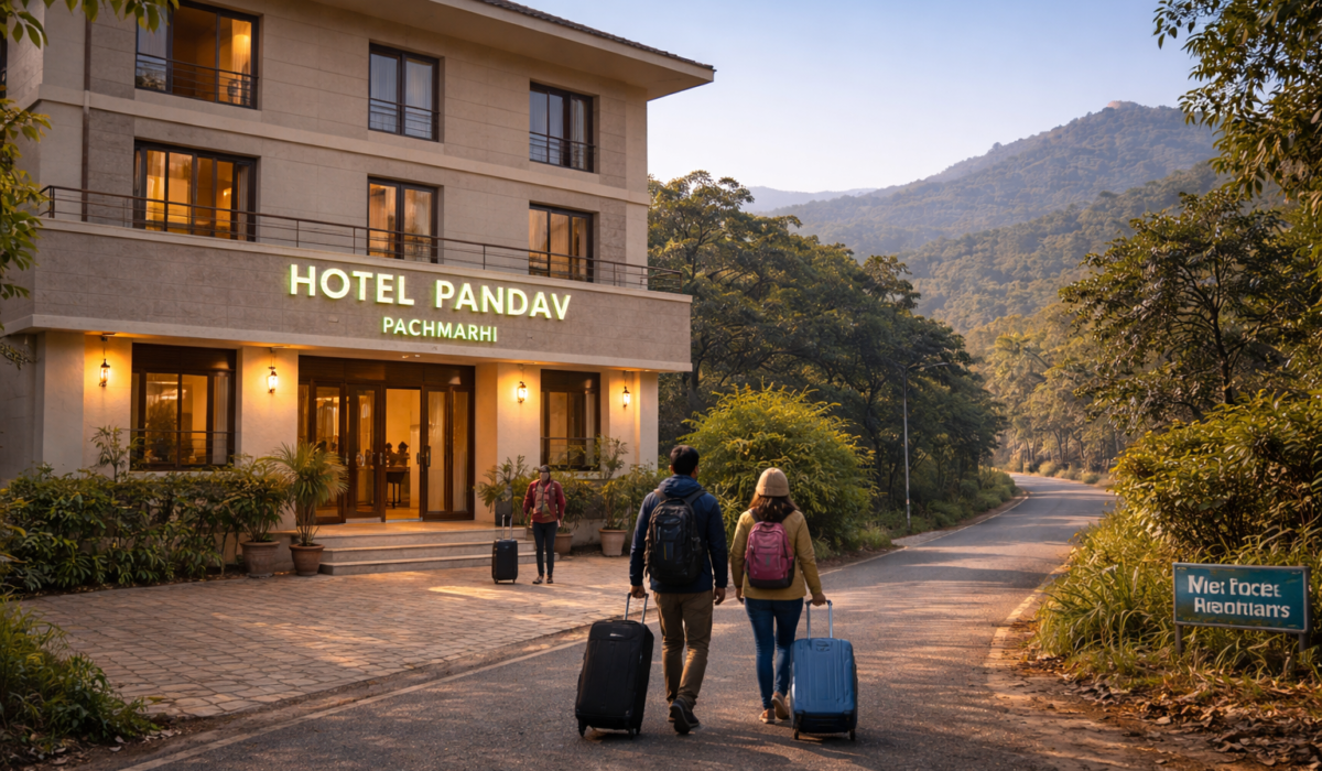 Best budget hotels in Pachmarhi – The Hotel Pandav exterior