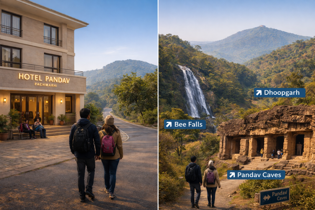 cheap hotel in Pachmarhi near tourist attractions